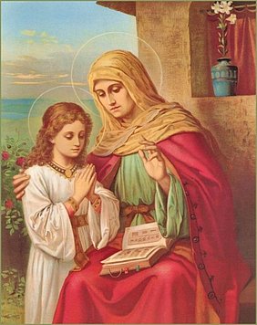 Свята Праведна Анна зі своєю дочкою – Пречистою Дівою Марією