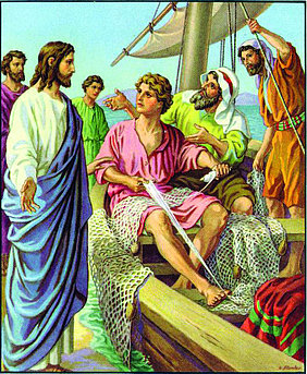 Ісус кличе рибалок іти за Ним