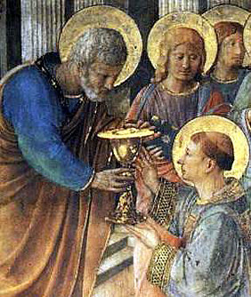 Святий Петро уділяє дияконські свячення Св. Стефанові