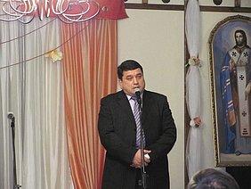 Виступ голови містечка Янова п. Івана Семеряка на академії