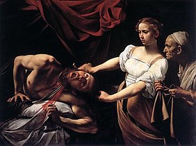 Юдит вбиває Олоферна. Караваджо, 1598